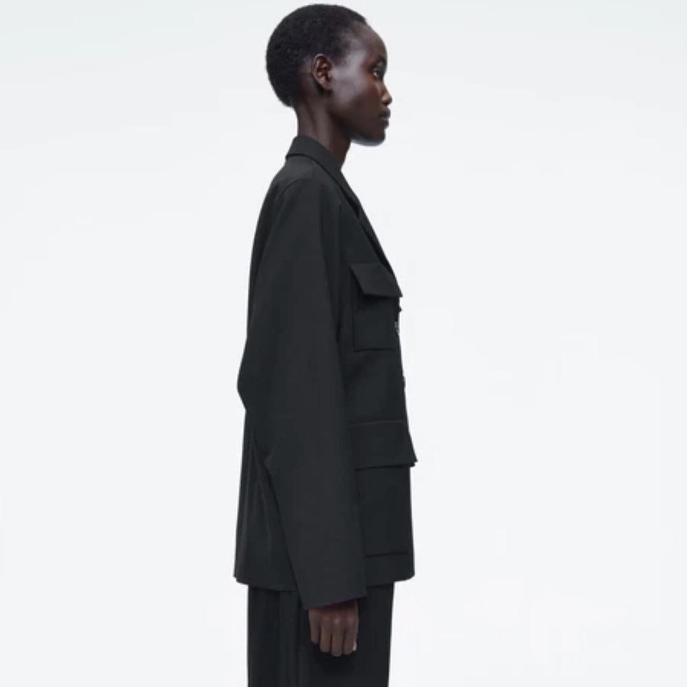 COS Utility Blazer Black 06 - Picture 4 of 7